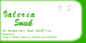 valeria smuk business card